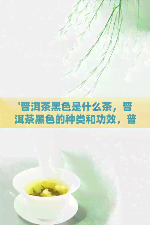 '普洱茶黑色是什么茶，普洱茶黑色的种类和功效，普洱茶黑色能喝吗？'