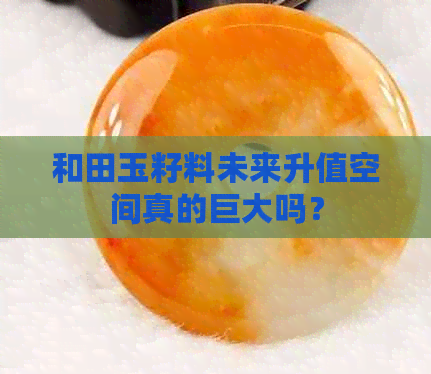 和田玉籽料未来升值空间真的巨大吗？