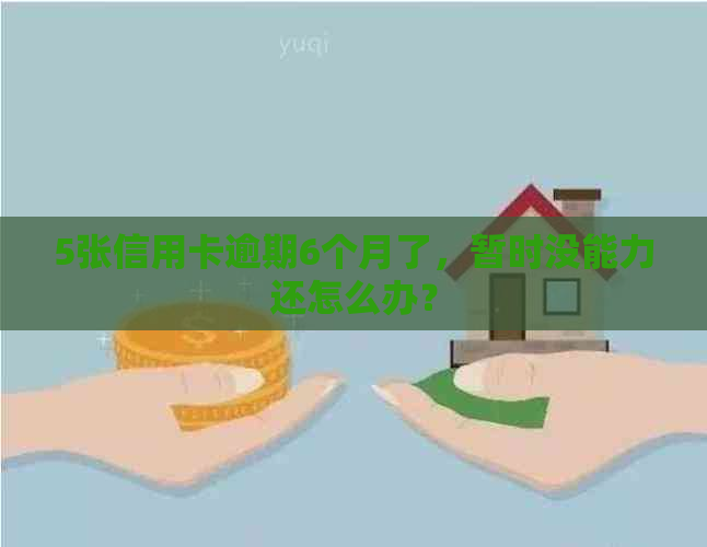 5张信用卡逾期6个月了，暂时没能力还怎么办？