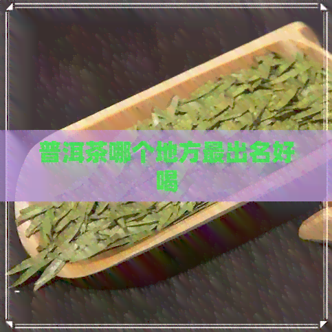 普洱茶哪个地方最出名好喝