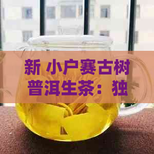 新 小户赛古树普洱生茶：独特口感与价格的完美融合