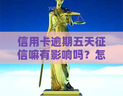 信用卡逾期五天嘛有影响吗？怎么办？