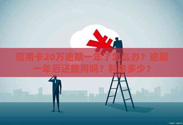 信用卡20万逾期一年了怎么办？逾期一年后还能用吗？利息多少？