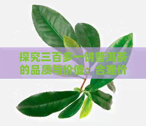 探究三百多一饼普洱茶的品质与价值：合理价格真的好吗？