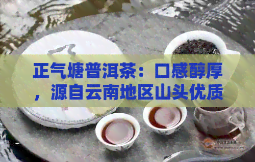 正气塘普洱茶：口感醇厚，源自云南地区山头优质茶叶