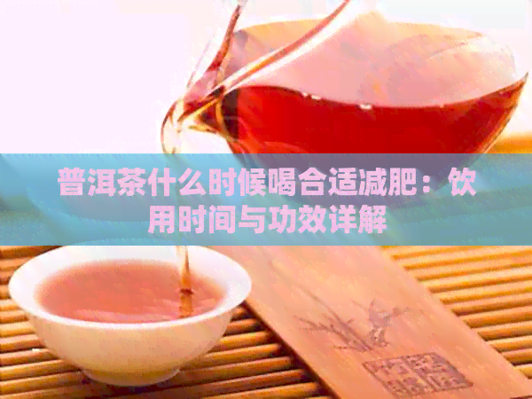 普洱茶什么时候喝合适减肥：饮用时间与功效详解