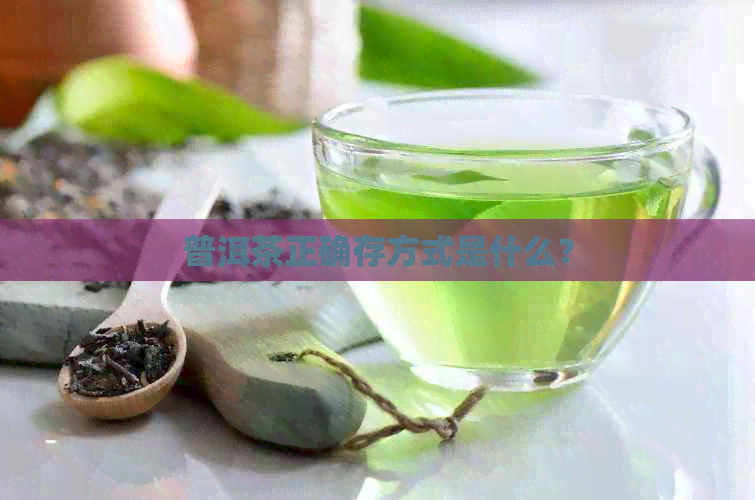 普洱茶正确存方式是什么？