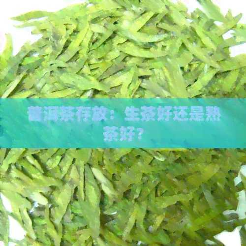 普洱茶存放：生茶好还是熟茶好？