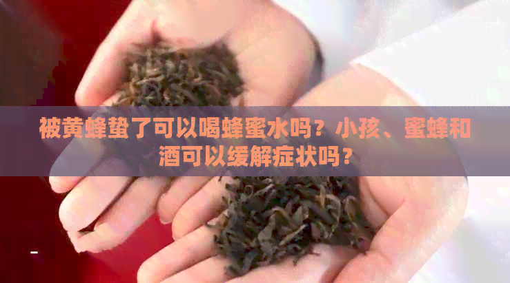 被黄蜂蛰了可以喝蜂蜜水吗？小孩、蜜蜂和酒可以缓解症状吗？