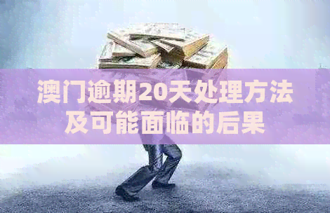 逾期20天处理方法及可能面临的后果