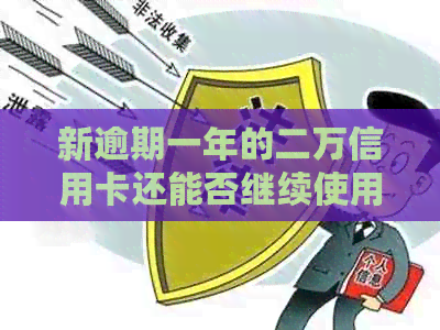 新逾期一年的二万信用卡还能否继续使用？利息是多少？