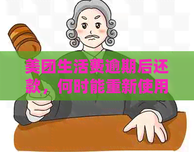 美团生活费逾期后还款，何时能重新使用？了解恢复使用的具体时间和步骤