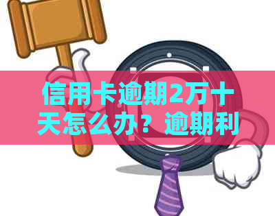 信用卡逾期2万十天怎么办？逾期利息、罚息、还款攻略一文解析！