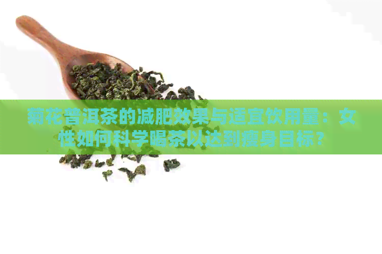 菊花普洱茶的减肥效果与适宜饮用量：女性如何科学喝茶以达到瘦身目标？