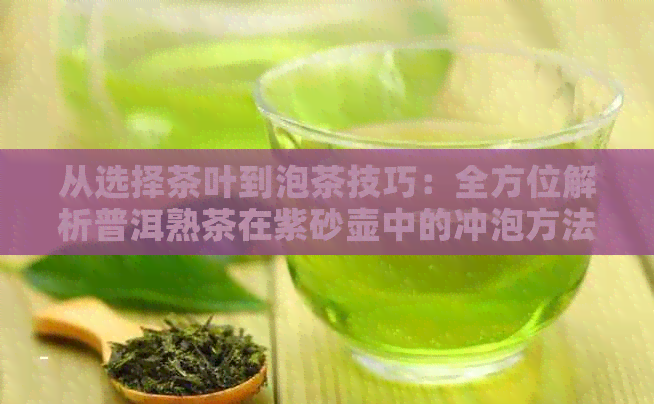 从选择茶叶到泡茶技巧：全方位解析普洱熟茶在紫砂壶中的冲泡方法与体验