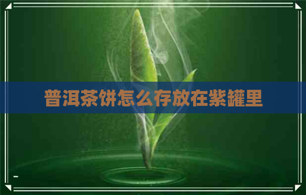 普洱茶饼怎么存放在紫罐里