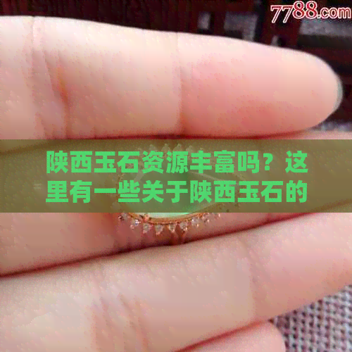 陕西玉石资源丰富吗？这里有一些关于陕西玉石的信息。