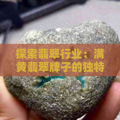 探索翡翠行业：满黄翡翠牌子的独特魅力与价值分析