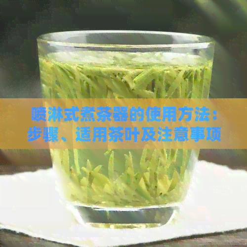 喷淋式煮茶器的使用方法：步骤、适用茶叶及注意事项。