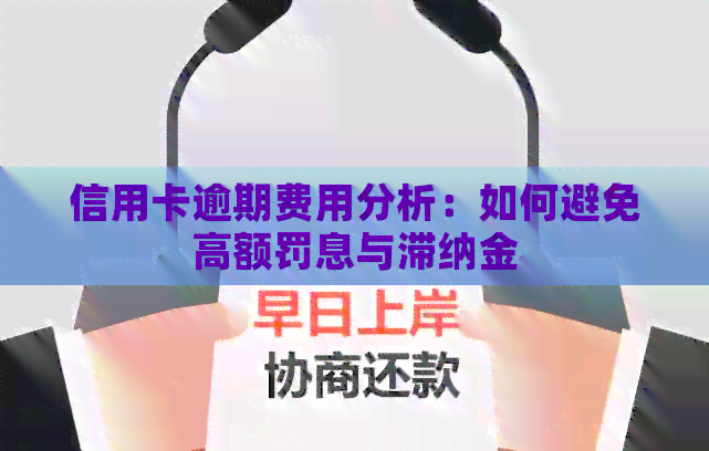 信用卡逾期费用分析：如何避免高额罚息与滞纳金