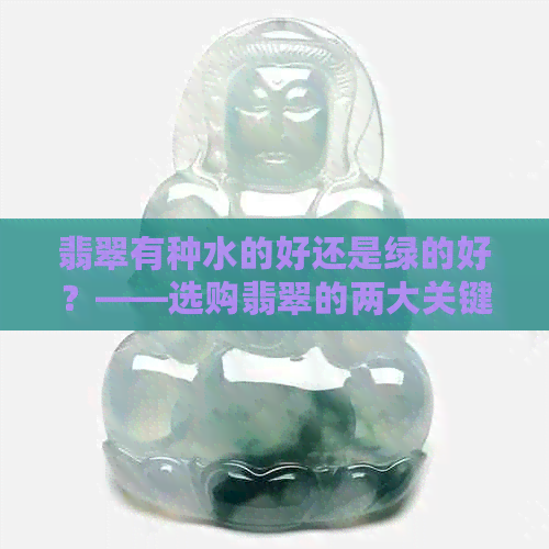 翡翠有种水的好还是绿的好？——选购翡翠的两大关键要素