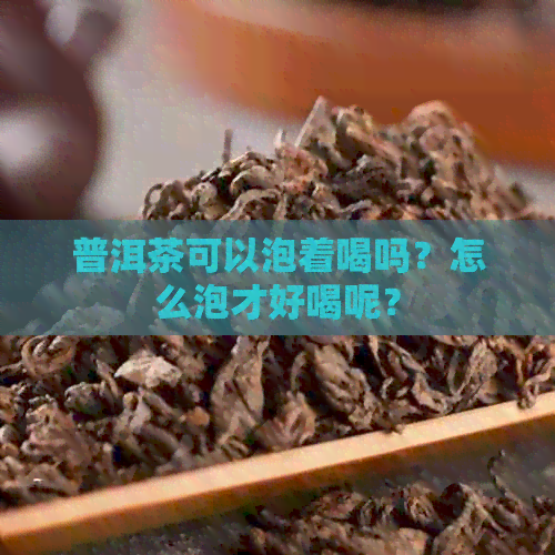 普洱茶可以泡着喝吗？怎么泡才好喝呢？