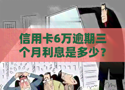 信用卡6万逾期三个月利息是多少？逾期一年的利息又是多少？