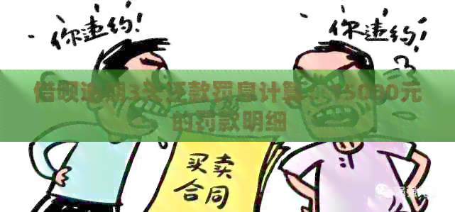 借呗逾期3天还款罚息计算：15000元的罚款明细