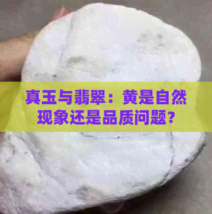 真玉与翡翠：黄是自然现象还是品质问题？