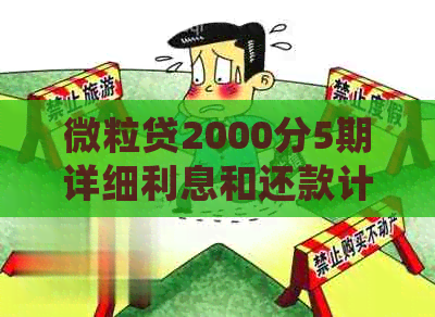 微粒贷2000分5期详细利息和还款计划：显示与分期利息解析