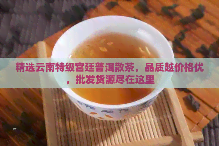 精选云南特级宫廷普洱散茶，品质越价格优，批发货源尽在这里