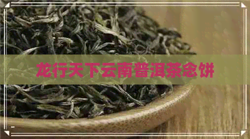 龙行天下云南普洱茶念饼