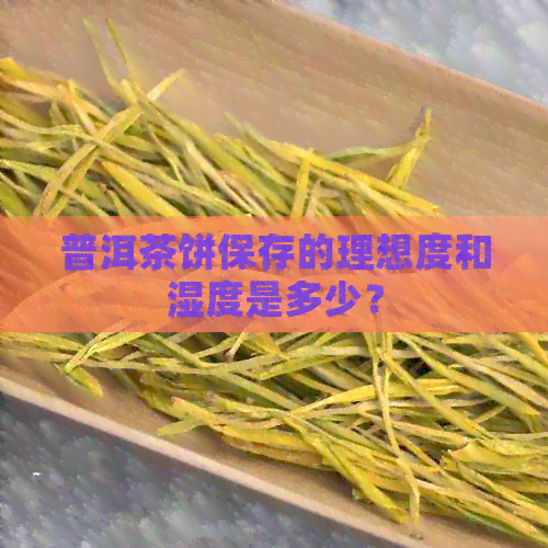 普洱茶饼保存的理想度和湿度是多少？