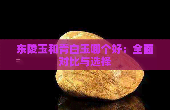 东陵玉和青白玉哪个好：全面对比与选择