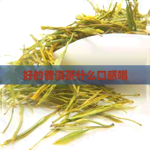 好的普洱茶什么口感喝