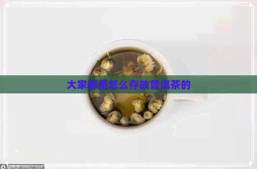 大家都是怎么存放普洱茶的