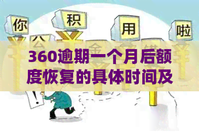 360逾期一个月后额度恢复的具体时间及相关影响因素