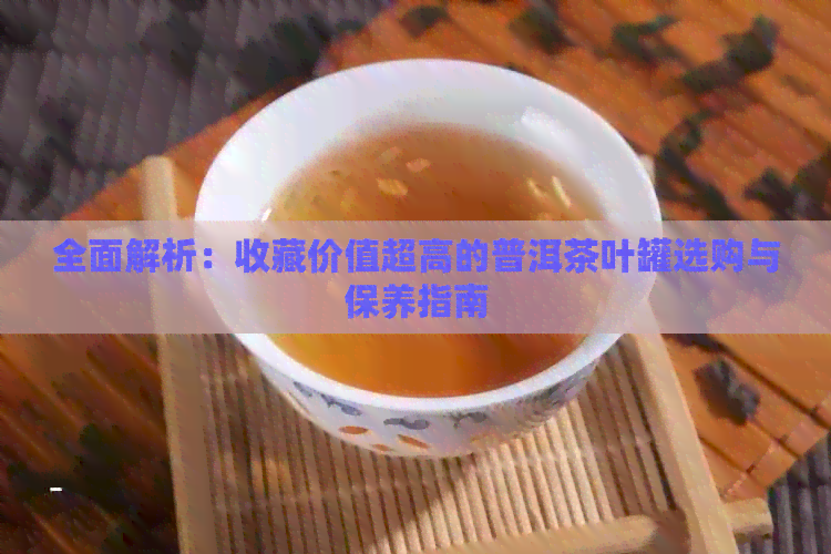 全面解析：收藏价值超高的普洱茶叶罐选购与保养指南