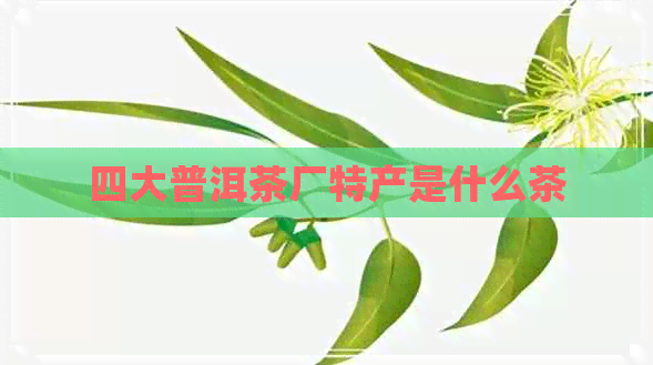 四大普洱茶厂特产是什么茶