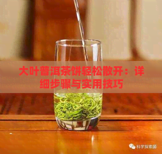 大叶普洱茶饼轻松散开：详细步骤与实用技巧