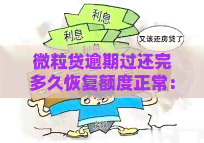 微粒贷逾期过还完多久恢复额度正常：解答您的疑惑