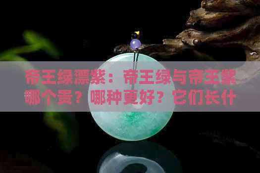 帝王绿漂紫：帝王绿与帝王紫哪个贵？哪种更好？它们长什么样？