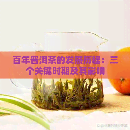 百年普洱茶的发展历程：三个关键时期及其影响