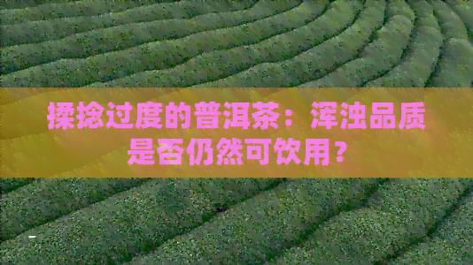 揉捻过度的普洱茶：浑浊品质是否仍然可饮用？