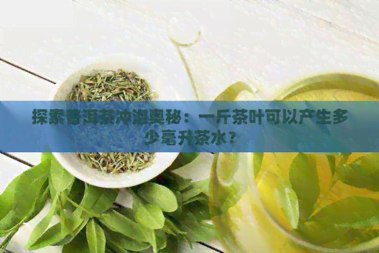 探索普洱茶冲泡奥秘：一斤茶叶可以产生多少毫升茶水？