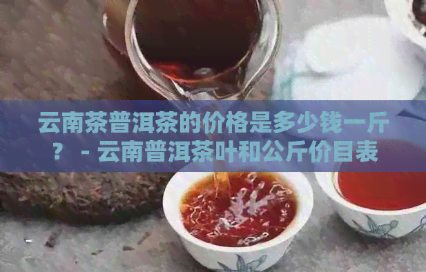 云南茶普洱茶的价格是多少钱一斤？ - 云南普洱茶叶和公斤价目表