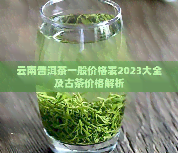 云南普洱茶一般价格表2023大全及古茶价格解析