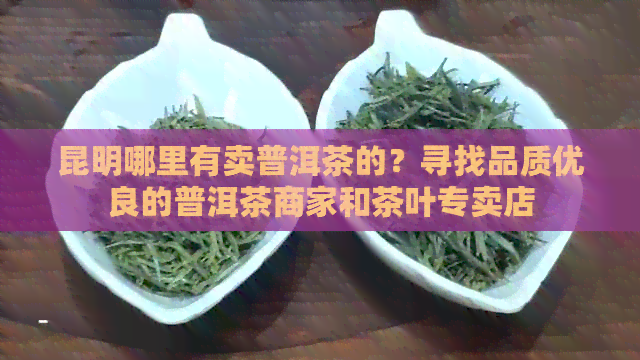 昆明哪里有卖普洱茶的？寻找品质优良的普洱茶商家和茶叶专卖店