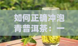 如何正确冲泡青普洱茶：一步一步的详细指南，让你品尝到口感