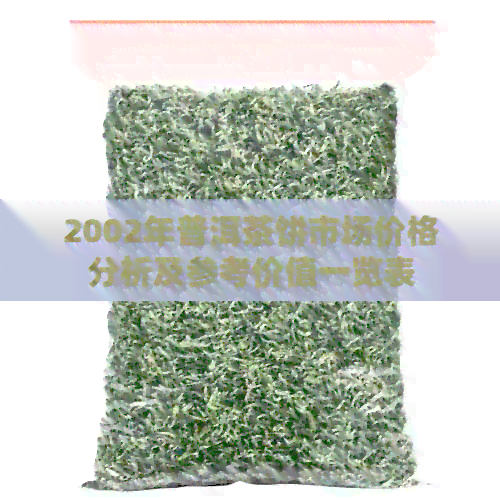 2002年普洱茶饼市场价格分析及参考价值一览表